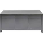 Buffet Luxury Push Gris - Verre - 141 x 77 x 45 cm