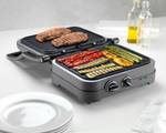 Kontaktgrill Style Grau - Metall - 33 x 2 x 37 cm