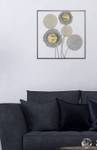Wanddekoration Metall - 4 x 50 x 50 cm