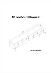 TV Lowboard Walnuss Kumsal