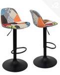 Lot de 2 tabourets patchwork SIG Multicolore