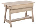 Schreibtisch JACKSON Braun - Weiß - Holzwerkstoff - 110 x 75 x 60 cm