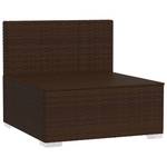 Salon de jardin (lot de 3) 3013629-13 Marron - Crème - 70 x 61 x 210 cm