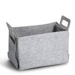 Aufbewahrungskorb, Filz, grau Grau - Kunststoff - 25 x 23 x 36 cm