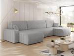 Ecksofa Piano U Grau - Holz teilmassiv - 312 x 82 x 145 cm