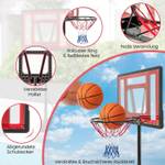 Basketballkorb EB50324DQDE Rot - Metall - 46 x 14 x 76 cm