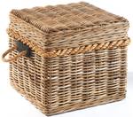 Truhe KUBUHOCK50 Grau - Rattan - 50 x 45 x 50 cm