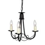 Lustre GOTICA 5 Noir - Métal - 37 x 101 x 37 cm