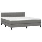 Boxspringbett 3017287-12 Dunkelgrau - Breite: 180 cm