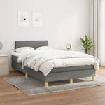 Boxspringbett 3017288-2 Dunkelgrau - 120 x 203 cm