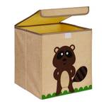 Aufbewahrungsbox für Kinder Beige - Schwarz - Braun