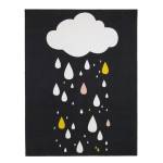 Tapis enfant RAINDROPS Noir - Matière plastique - 95 x 6 x 125 cm