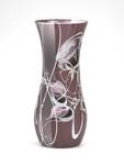 Vase en verre peint à la main Marron - Verre - 10 x 26 x 10 cm