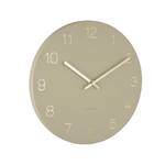 Wanduhr Charm Beige - Metall - 30 x 4 x 30 cm