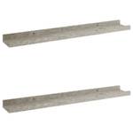 Wandregal  (2er Set) 3009966-1 Beton Dekor - Breite: 60 cm - Anzahl Teile im Set: 2