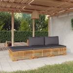 Garten-Lounge-Set 3028565-3 (3-teilig) Grau - Massivholz - Holzart/Dekor - 69 x 60 x 69 cm