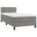 Boxspringbett 3017290-25 Hellgrau - 90 x 203 cm