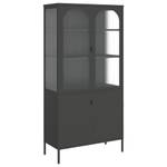 Highboard 353000 Schwarz - Metall - 90 x 180 x 40 cm