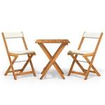 Bistro-Set-k39 ( 3-tlg ) Braun - Massivholz