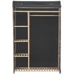 Armoire 297466 Gris - Textile - Bois/Imitation - 40 x 40 x 110 cm