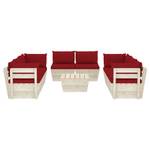 Mobilier de jardin (lot de 9) 3016490-22 Rouge - Brun rouge