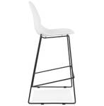 Tabouret De Bar BERLIN Noir - Blanc - Noir