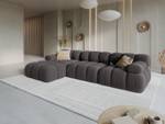 modulares Ecksofa BELLIS 4 Sitzplätze Schiefergrau