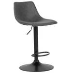 Tabouret De Bar OMALET Noir - Gris