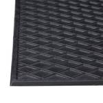 Gummi Fußmatte Schwarz - Kunststoff - 60 x 1 x 40 cm
