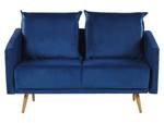 2-Sitzer Sofa MAURA Blau - Gold - Marineblau