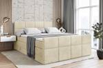 Boxspringbett ARDENI-Z KING Ecru - Breite: 180 cm