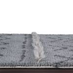 80x140 blau grau mit Muster Teppich