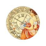 Wanduhr Alphonse Mucha  Sommer 1900 Porzellan - 31 x 5 x 31 cm