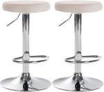 Tabouret de bar Ponte Lot de 2 Crème