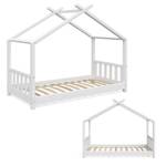 Kinderbett Design 160x80cm Weiß Weiß