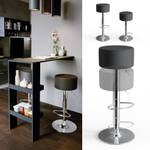 Tabourets de bar noir lot de 2 38 x 73 x 33 cm