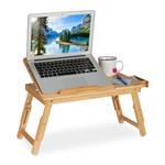 Klappbarer Laptoptisch aus Bambus Braun - Bambus - 57 x 44 x 30 cm