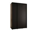 ARMOIRE À PORTES COULISSANTES DAVOS 1 Noir - Largeur : 160 cm