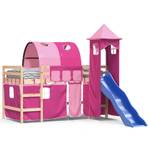 Kinderhochbett mit Turm D3825 Hellbraun - 90 x 200 cm