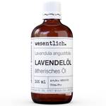Lavendelöl  100ml - ätherisches Öl Glas - 5 x 12 x 5 cm