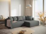 Schlaf-Ecksofa mit Box ELIE 4 Sitzplätze Grau