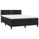 Boxspringbett 3017268-5 Schwarz - 144 x 203 cm