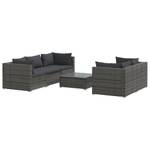 Salon de jardin (lot de 6) 3013630-3 Anthracite - Gris