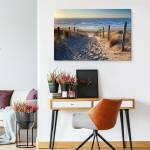 Leinwandbild Nordseestrand Strand Natur 90 x 60 x 60 cm