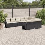 Gartensitzgruppe K842(1-tlg) Schwarz - Massivholz - 34 x 53 x 55 cm