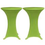 Housse de table (lot de 2) 299448-1 Vert - 70 x 70 cm