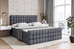 Boxspringbett VIONE-Z Dunkelgrau - Breite: 180 cm - H3