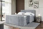 Boxspringbett IDRIKO-Z KING Hellgrau - Breite: 160 cm