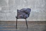 Stuhl MONTY Designstuhl velvet Grau