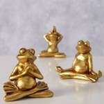 Yoga Frösche Morty Gold - Kunststoff - 3 x 7 x 8 cm